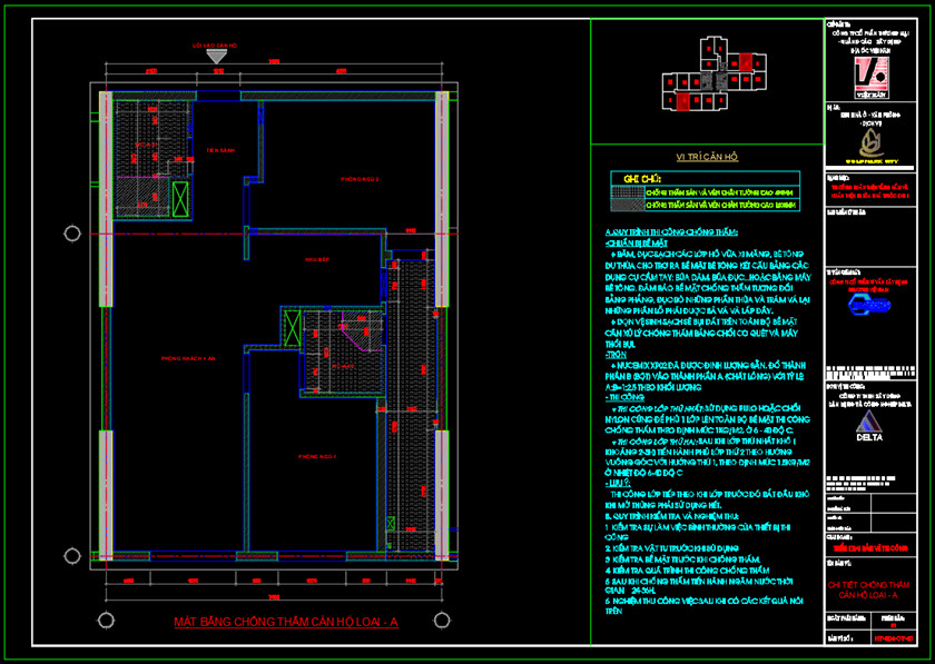 Biện pháp thi công chống thấm công trình nhà cao 40 tầng