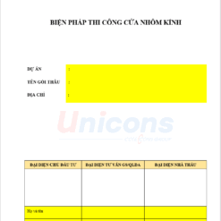 Biện pháp thi công cửa nhôm kính