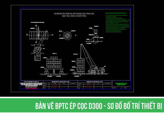 Biện pháp thi công ép cọc D300