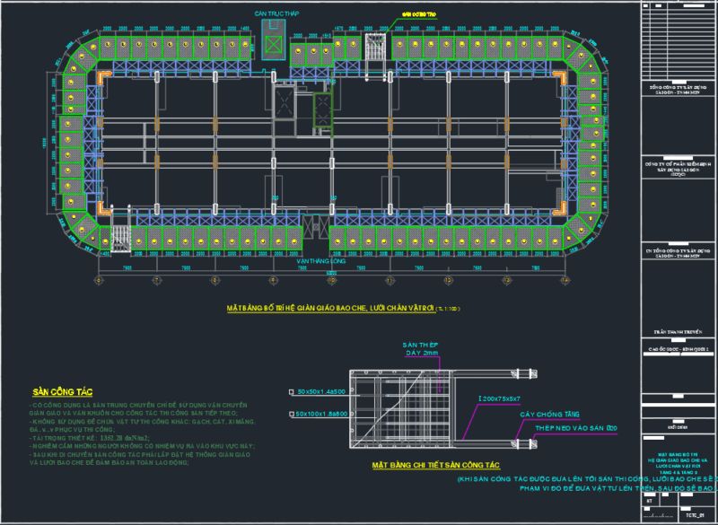 Biện pháp thi công giàn giáo bao che nhà cao tầng