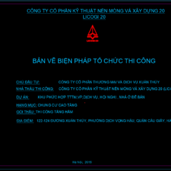 Biện pháp thi công hầm Topdown