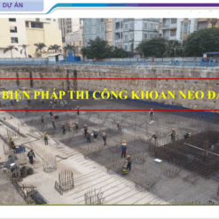 Biện pháp thi công khoan neo vách tầng hầm dự án Tecco Tứ Hiệp