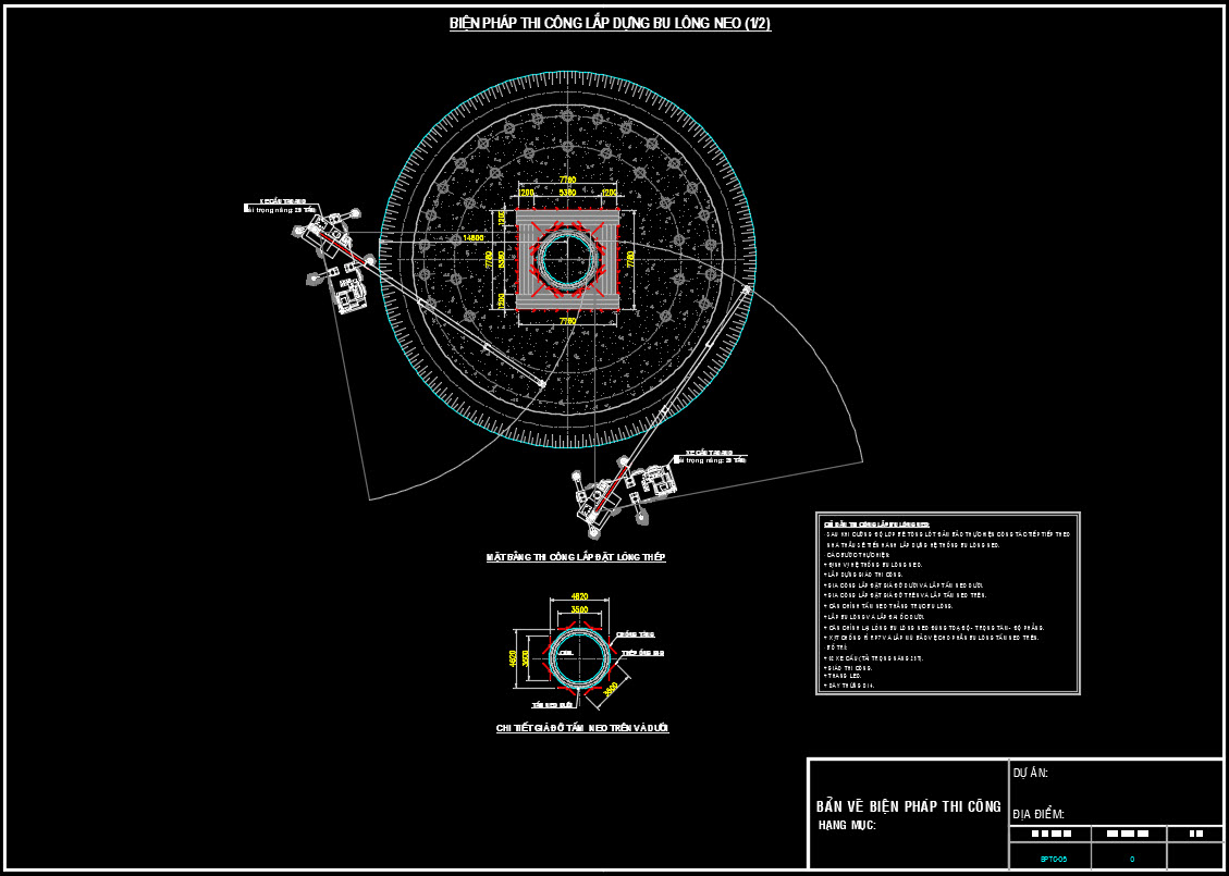 Biện pháp thi công móng trụ điện gió