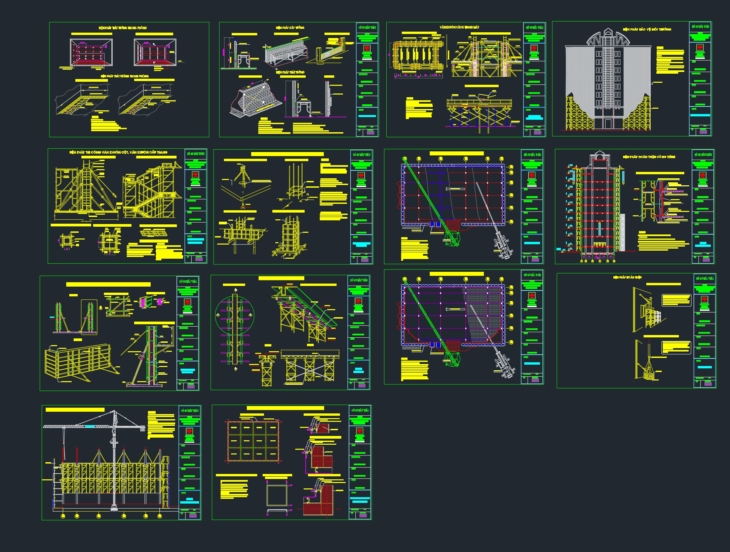 Biện pháp thi công nhà 9 tầng