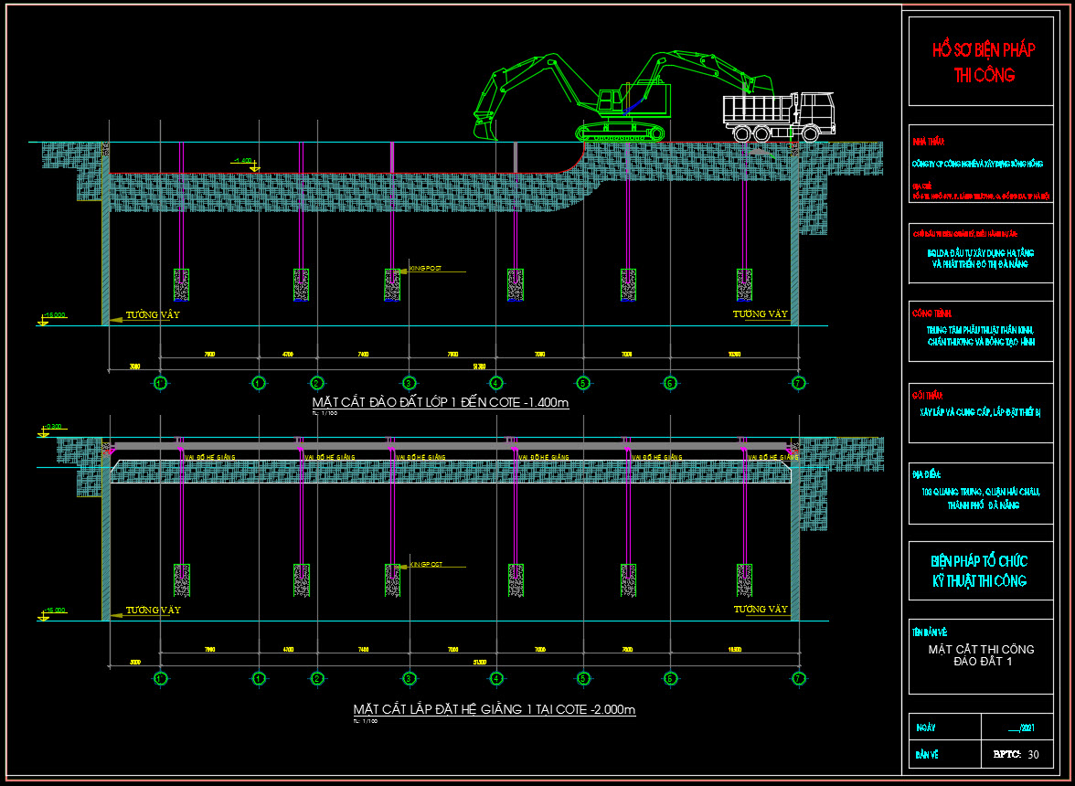 Biện pháp thi công tầng hầm bệnh viện đa khoa Đà Nẵng