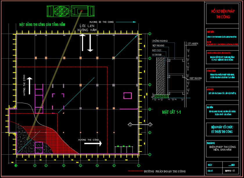 Biện pháp thi công tầng hầm bệnh viện đa khoa Đà Nẵng