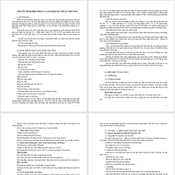 Biện pháp thi công phần thân tòa nhà chung cư