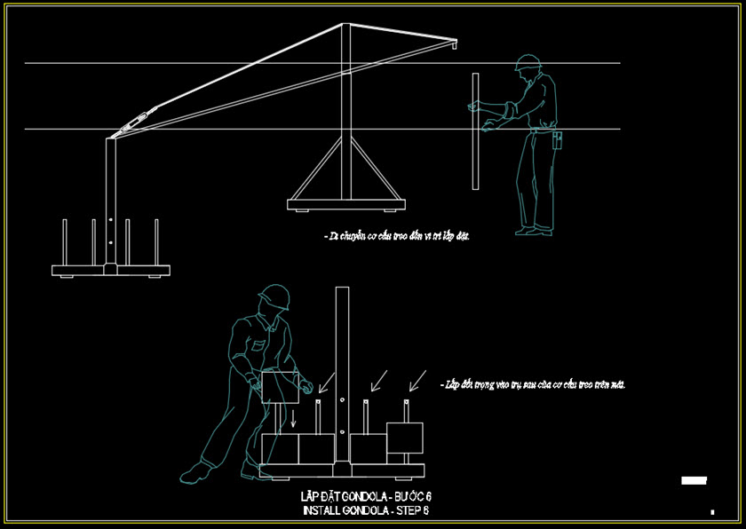 Biện pháp thi công sàn treo Gondola