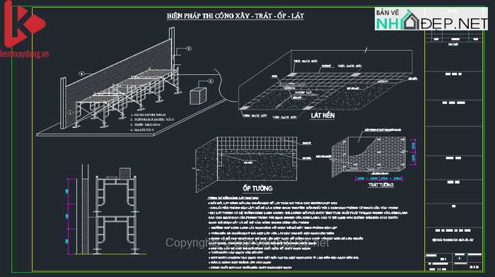 Biện Pháp Thi Công Xây Trát – Ốp Lát