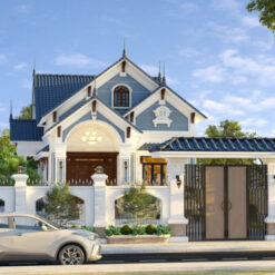 Alternative view of Biệt thự 1 tầng mái Thái mới nhất 2024.