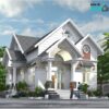 Biệt thự 1 tầng tân cổ điển kích thước 9.8×16.5m