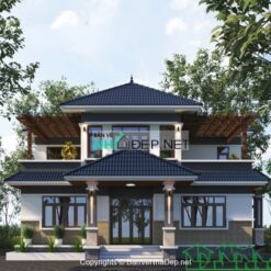 Biệt thự 2 tầng mái nhật 12x12m