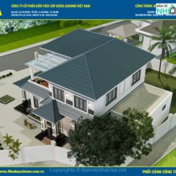 Alternative view of Biệt thự 2 tầng mái Nhật hiện đại 2024 ở Hải Dương,kt 12,8x12,8m