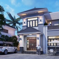 Alternative view of Biệt thự 2 tầng mái nhật,kích thước 8x12m