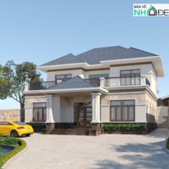 Biệt thự mái nhật 2 tầng 13x13.9m