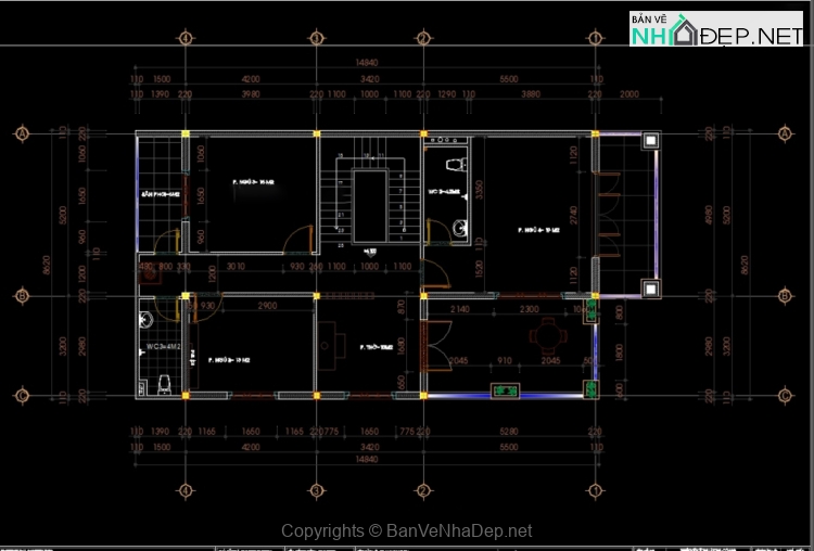 Biệt thự mái Nhật 2 tầng 8.62x17m