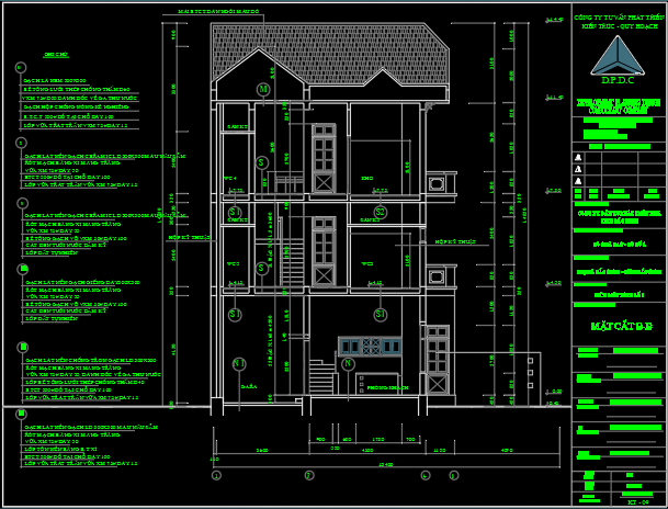 Biệt thự nhà dân KT 6x15x4 tầng