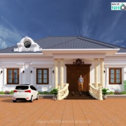 Biệt thự nhà vườn cấp 4 tân cổ điển 15.5x12m