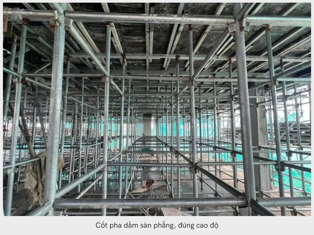 KỸ THUẬT THI CÔNG CỐP PHA DẦM SÀN, MÓNG VÀ CỘT ĐÚNG TIÊU CHUẨN Thi công cốt pha dầm sàn phẳng, đúng cao độ