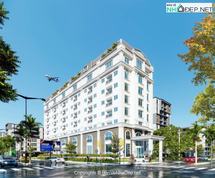 File sketchup chung cư 8 tầng