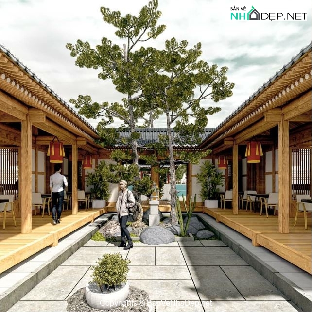 File thiết kế cửa hàng cà phê đẹp sketchup