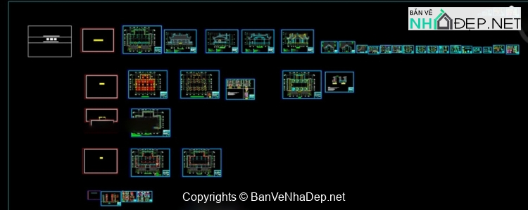 File thiết kế đền chùa cực đẹp file cad