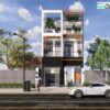 Full bản vẽ nhà phố gồm autocad kiến trúc, kết cấu, điện nước và dựng 3d sketchup đẹp dùng tham khảo và thi công