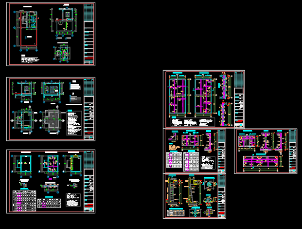 Full Bản vẽ thiết kế + dự toán toà nhà 7 tầng