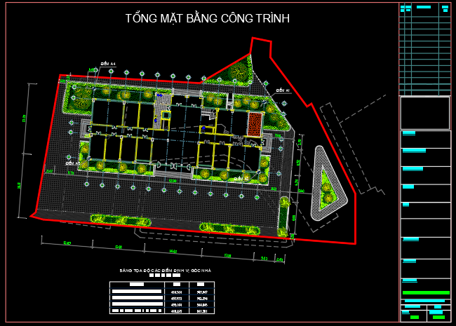 Full Bản vẽ thiết kế + dự toán toà nhà 7 tầng
