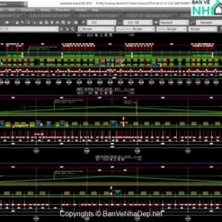 Full hồ sơ nhà máy sợi Huafu Trung Quốc quy mô 156x200m