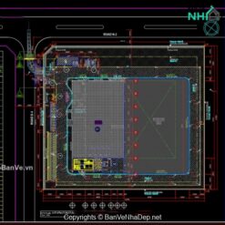 Full hồ sơ thiết kế nhà máy sản xuất vật liệu xây dựng Nhật Bản quy mô 3400m2