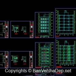 Alternative view of Hồ sơ thiết kế chung cư mini 8 tầng kích thước 9x15m