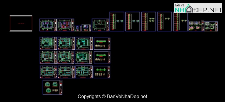 Hồ sơ thiết kế chung cư mini 9×14.5m cao 7 tầng + tum (Full kiến trúc, kết cấu)