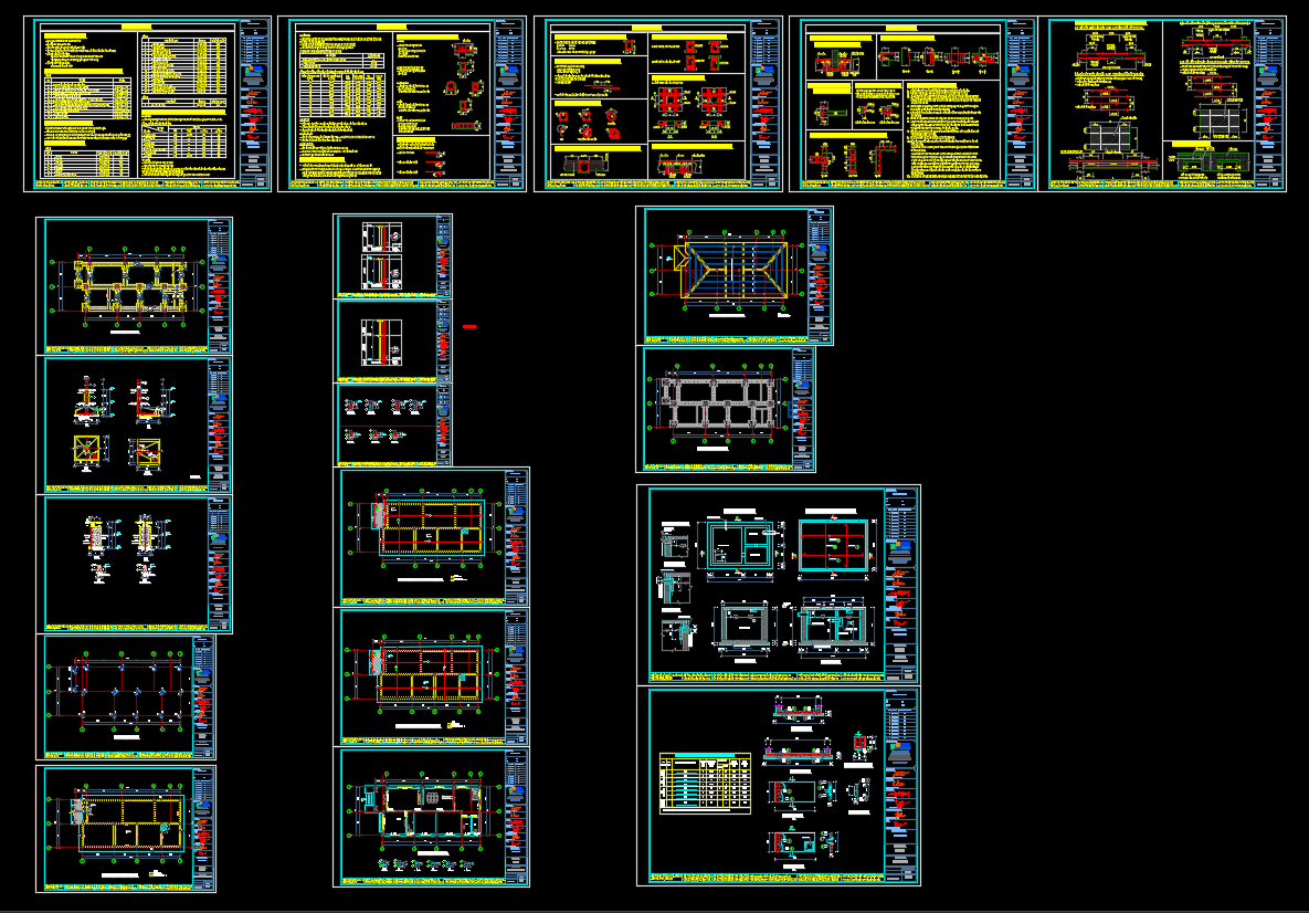 Autocad Biệt thự 1 tầng mái nhật 9x18.2m - Ảnh 5