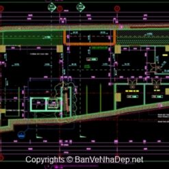 Kiến trúc + Kết Cấu + Mô hình Etab Nhà văn phòng 12 tầng