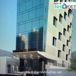 Alternative view of Kiến trúc + Kết Cấu + Mô hình Etab Nhà văn phòng 12 tầng