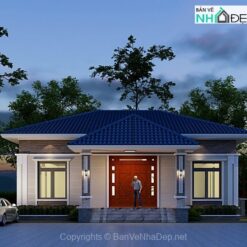 Mái nhật 1 tầng 13x16m mới hiện đại