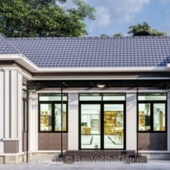 Mẫu mái nhật 1 tầng 15x7.5m móng băng,phong cách hiện đại !!