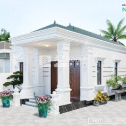 Mẫu nhà mái nhật Tân Cổ Điển ,Kích thước: 7.5x15.5m