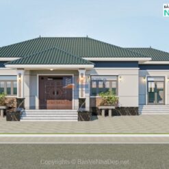 Mẫu nhà vườn mái Nhật đẹp, kích thước xây dựng 18x10m