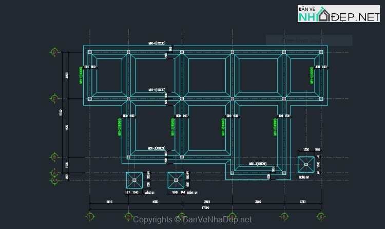 Mẫu thiết kế biệt thự 1 tầng mái Nhật 10.7×17.6m