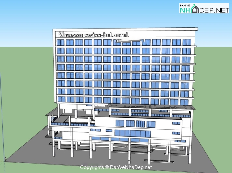 Miễn phí thiết kế dựng hotel cao tầng