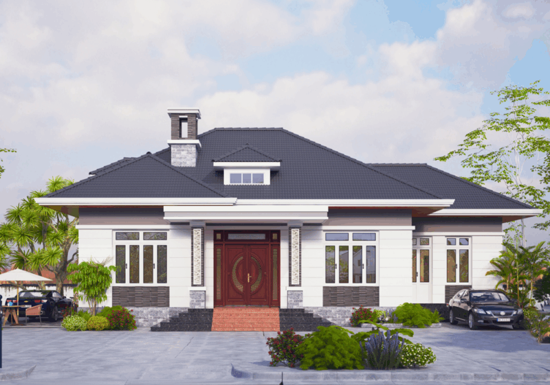 Nhà cấp 4 Mái Nhật 1 tầng 18×12