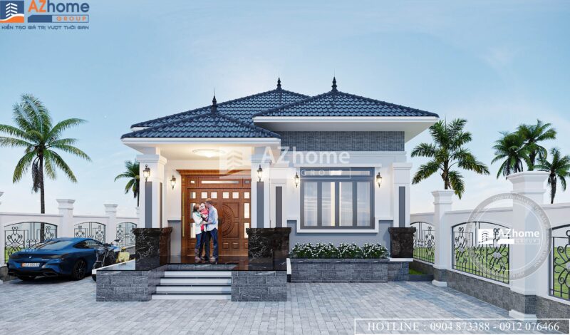 Nhà cấp 4 – Mái Nhật 1 tầng 8×16