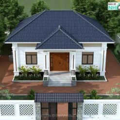 Nhà cấp 4 mái Nhật 11x12m hiện đại