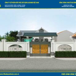 Nhà cấp 4 mái nhật Diện tích 10.97x11.6