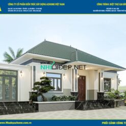 Nhà cấp 4 mái nhật Diện tích 17.02x12.46