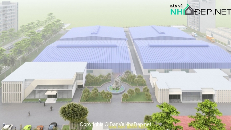 Nhà máy chế biến bánh kẹo 47x55m