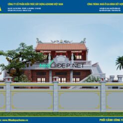 Nhà ở kết hợp nhà thờ 2 tầng 13.5x11.25