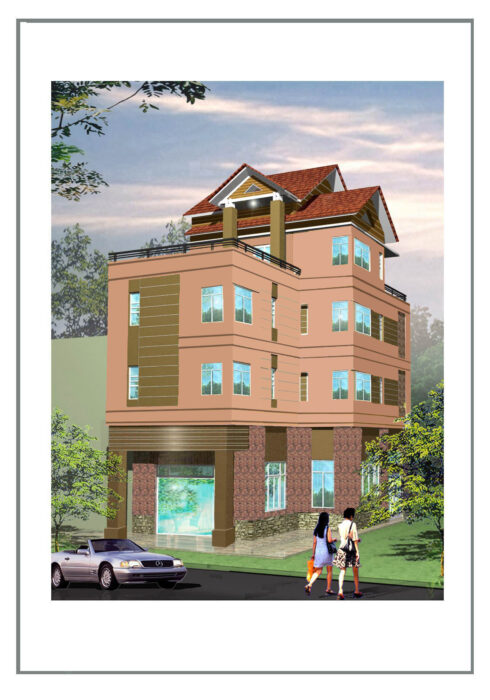 Nhà phố 14,5 x 9 x 3 – full